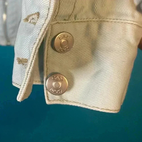 Cabi Blue Long Sleeve Open Front Cotton Denim Jacket Womens Small - Picture 4 of 6